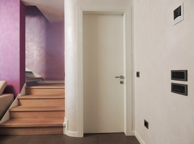 porta in legno lamellare