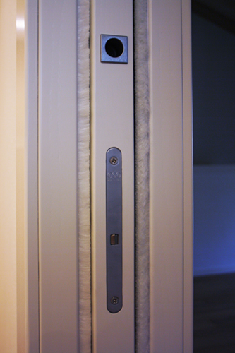 porta in legno lamellare